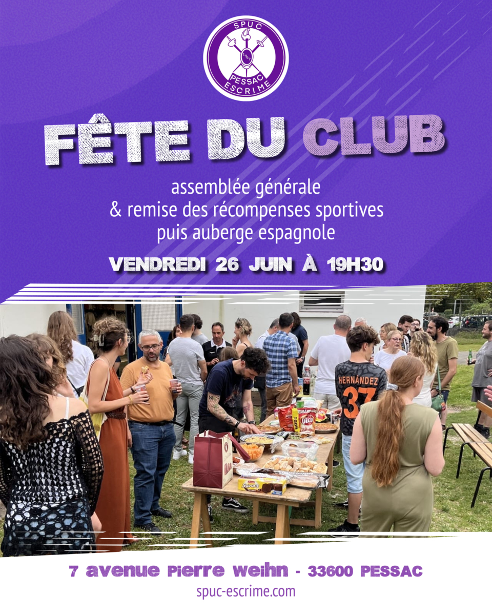 Fête du club et Assemblée Générale 2026